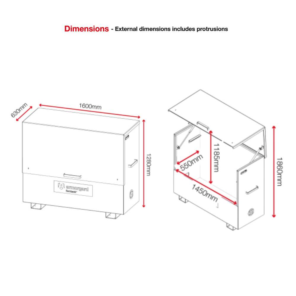 Hazardous Storage Box - Armorgard Flambank FBC5