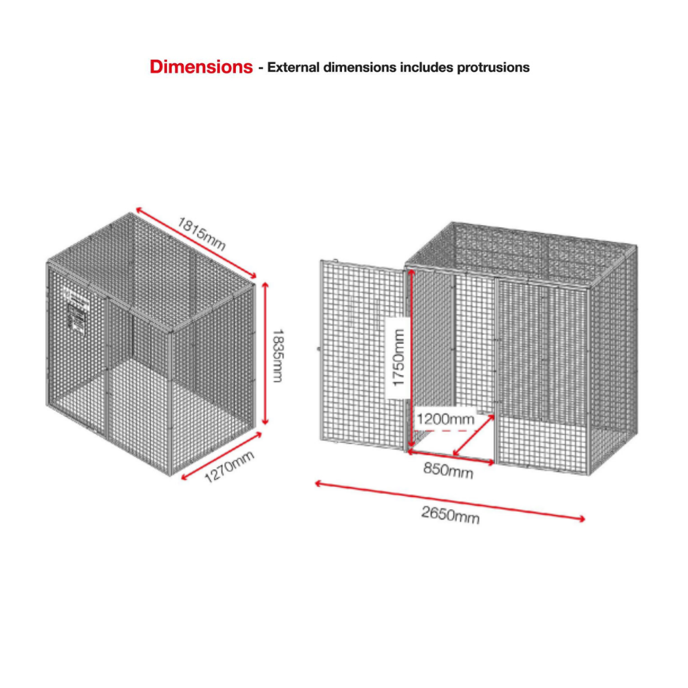 Armorgard Gorilla Gas Cage GGC8
