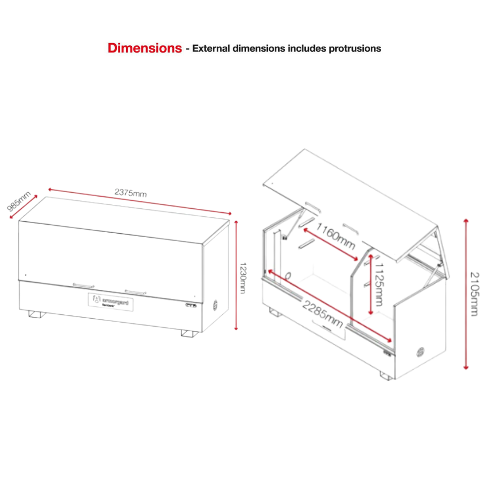 Hazardous Storage Box - Armorgard Flambank FBC8