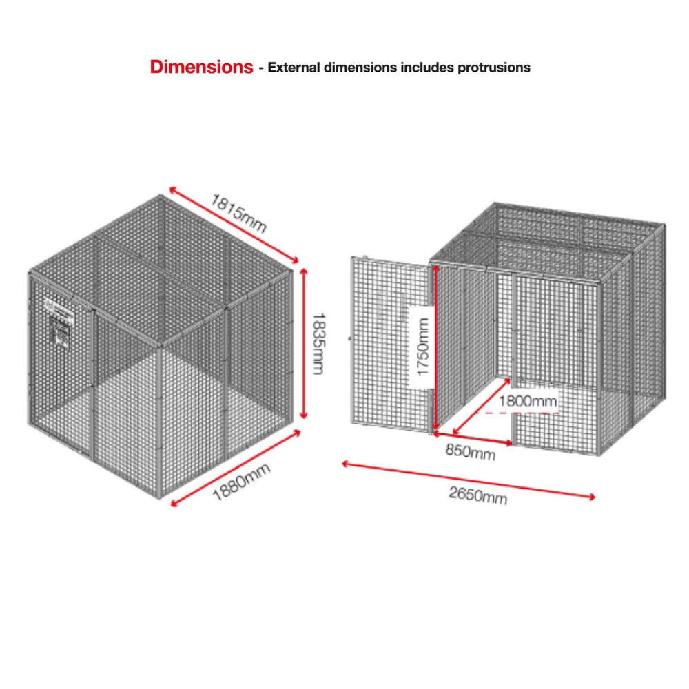 Armorgard Gorilla Gas Cage GGC9