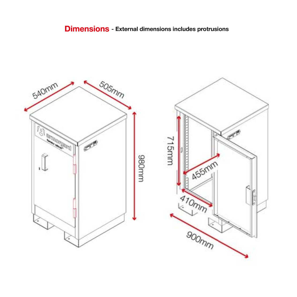 Flamstor Fire Resistant Storage Cabinet - Armorgard FSC1