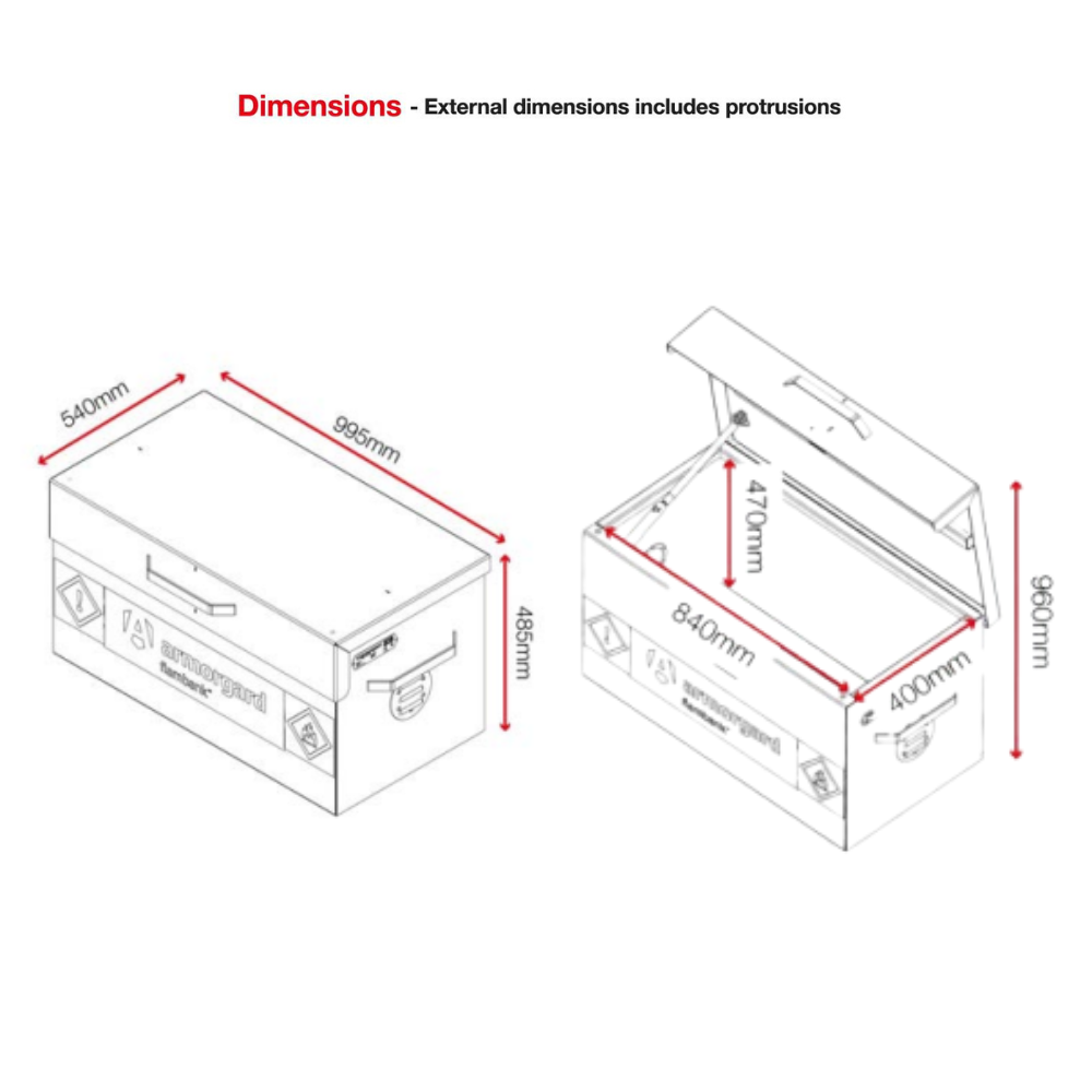 Hazardous Van Storage Box - Armorgard Flambank FB1