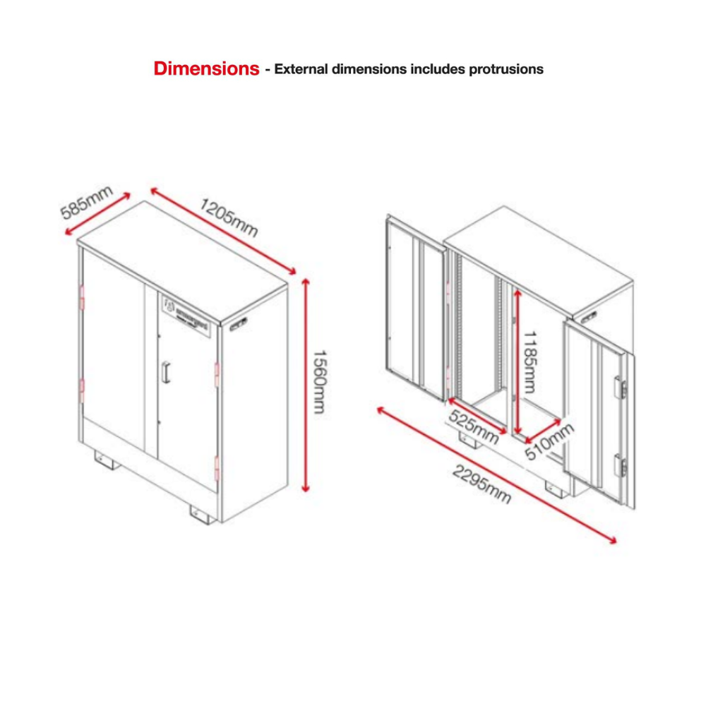 Flamstor Fire Resistant Storage Cabinet - Armorgard FSC3