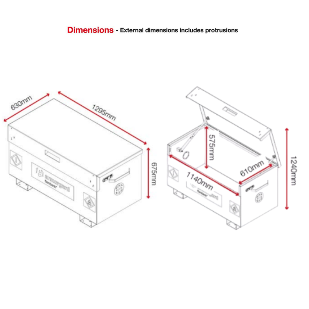 Hazardous Storage Box - Armorgard Flambank FB2