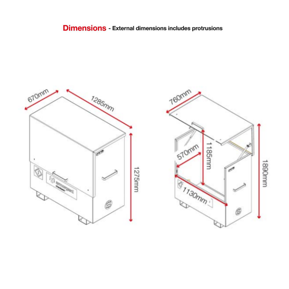 Chemical Storage Site Box - Armorgard Chembank CBC4