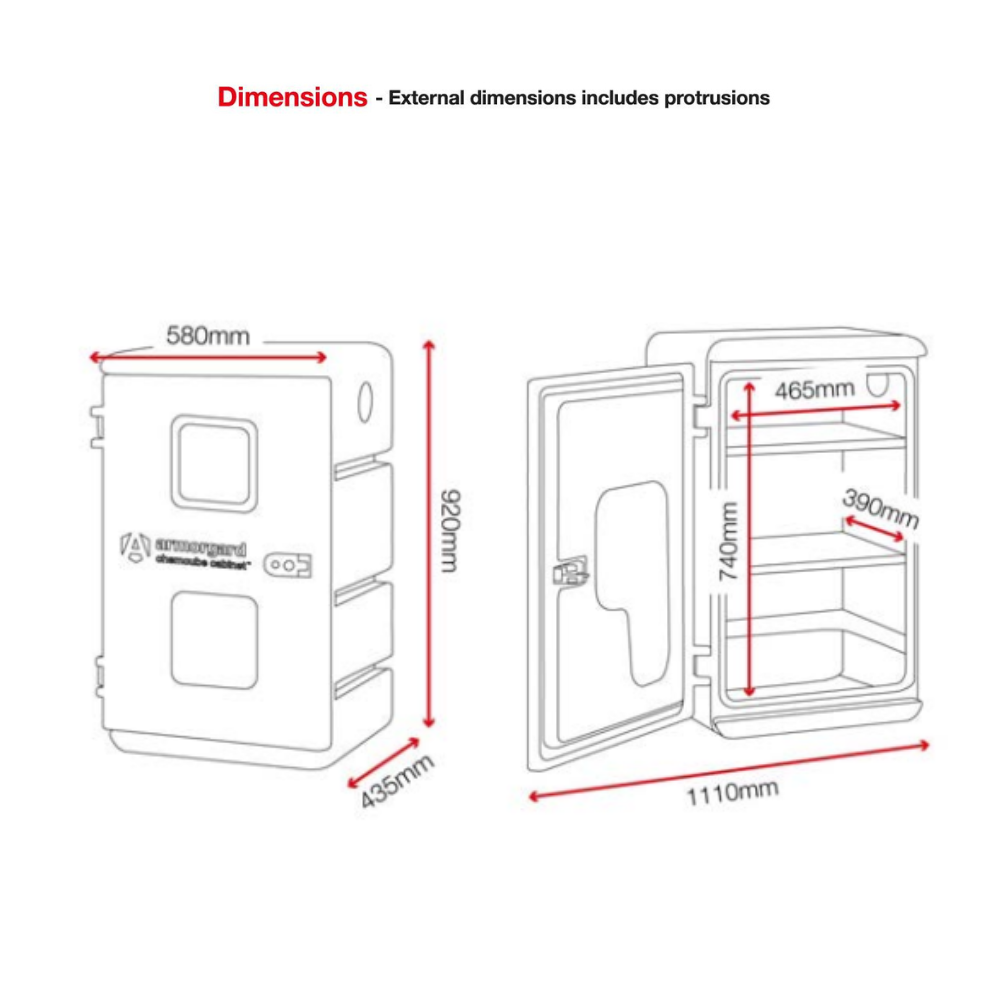 Chemical Storage Cabinet - Armorgard ChemCube CCC1