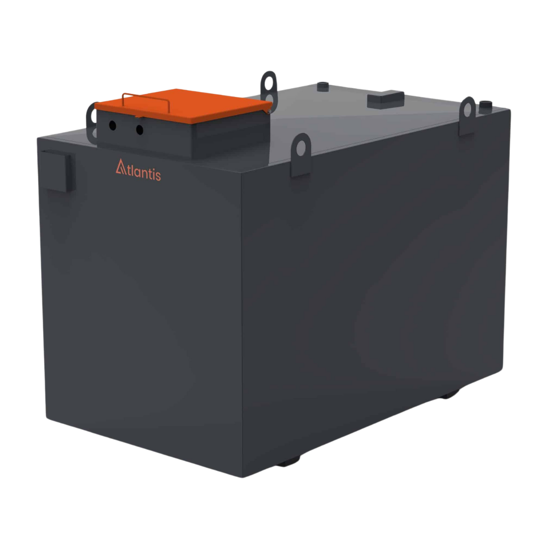 2000 Litre Steel Bunded Diesel Generator Feed Tank- Atlantis