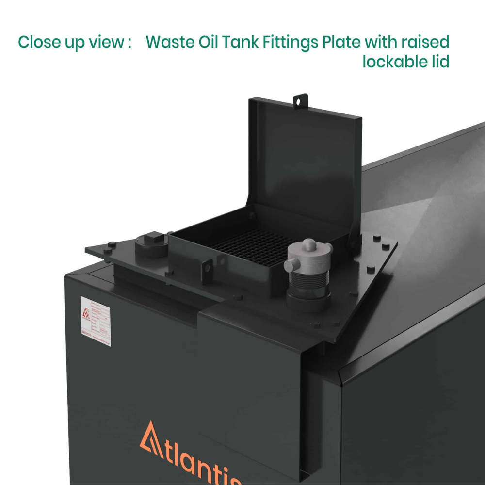 1350 Litre Steel Bunded Imperium® Waste Oil Tank