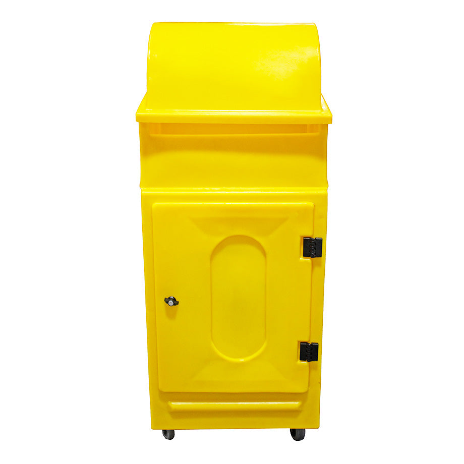 Mobile Lockable Cabinet with Roll Holder