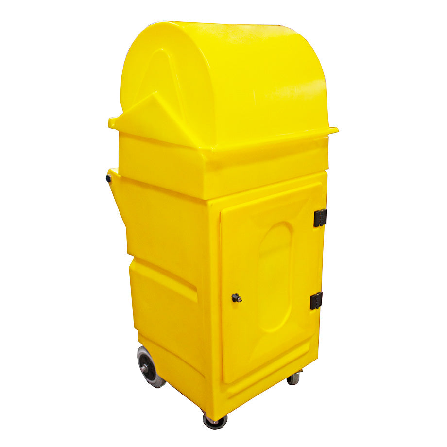 Mobile Lockable Cabinet with Large Roll Holder - XL