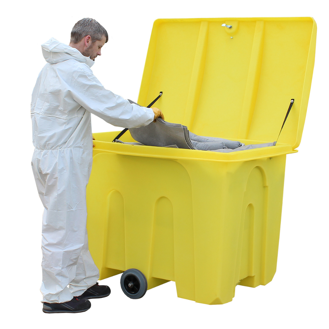 350 Litre Poly Storage Bin on Wheels