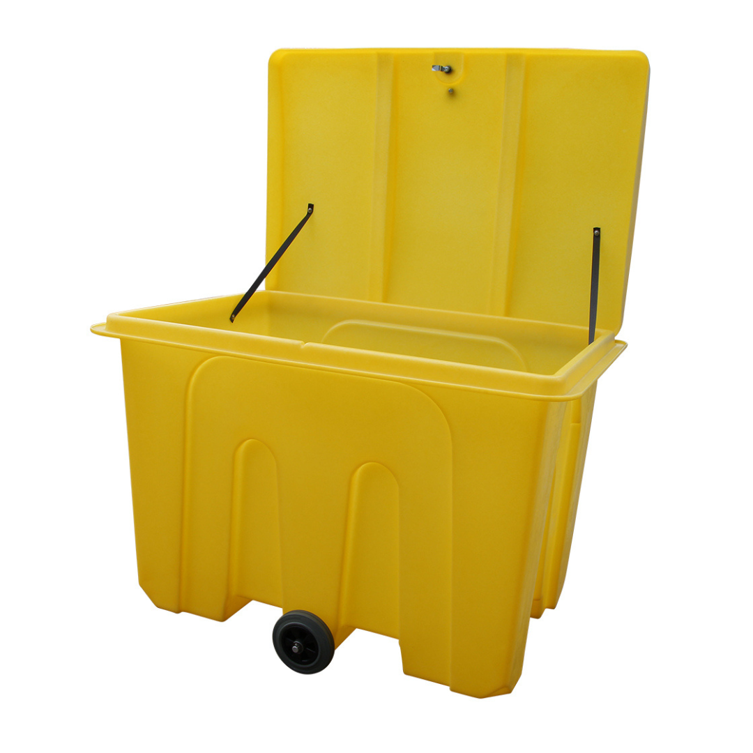 1000 Litre Poly Storage Bin On Wheels