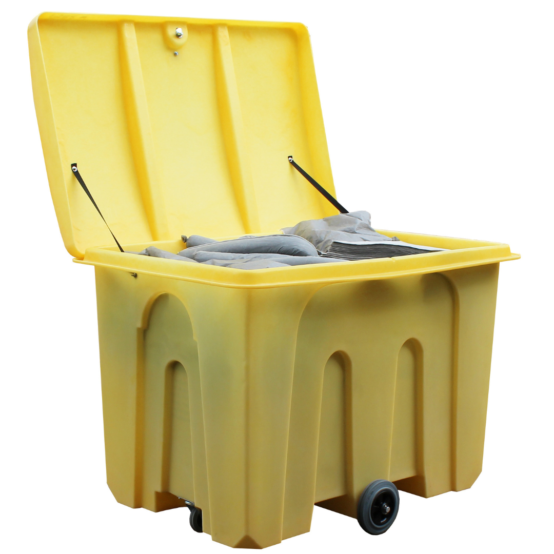 1000 Litre Poly Storage Bin On Wheels