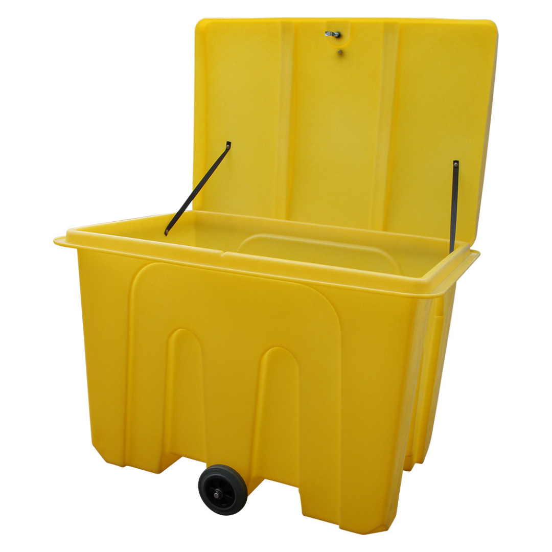 1000 Litre Poly Storage Bin On Wheels