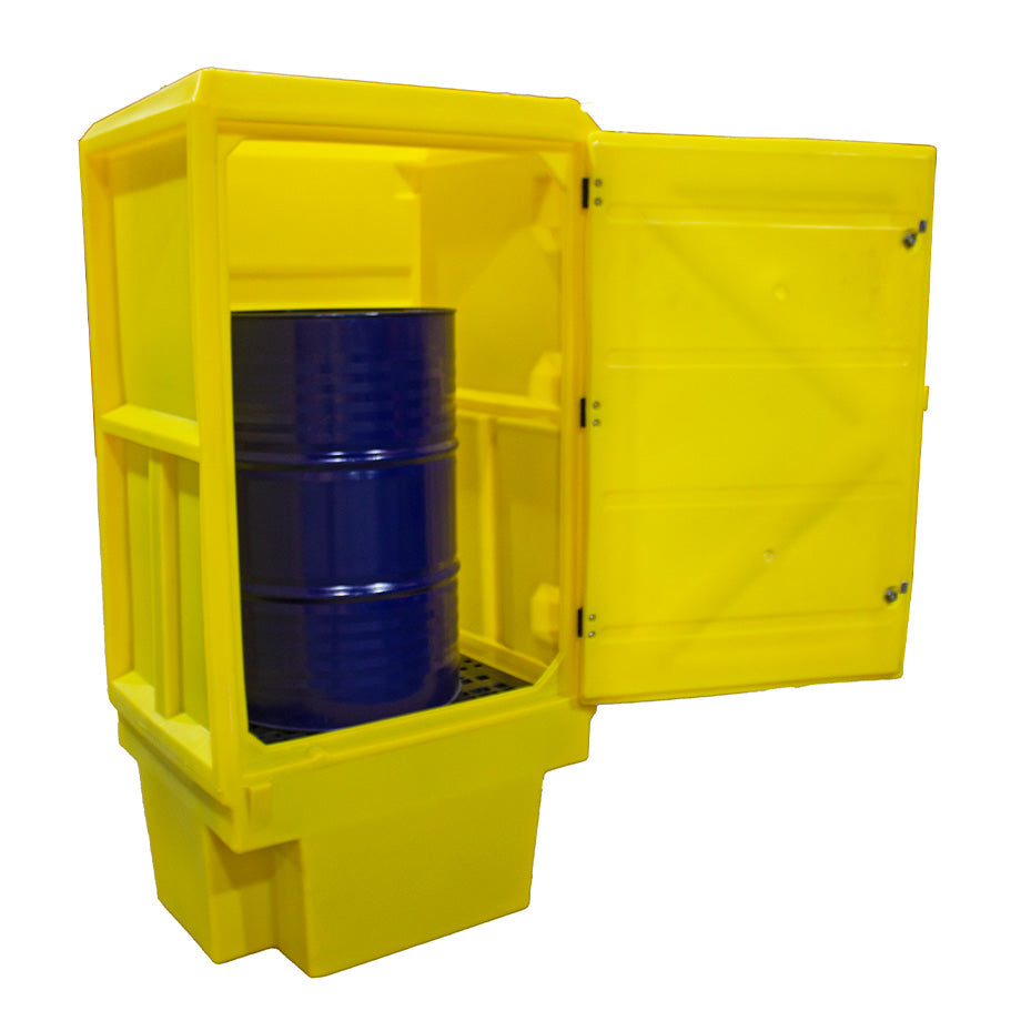 Polyethylene Drum Cabinet - 1 x 205 Litre Drum