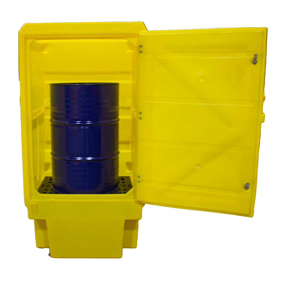 Polyethylene Drum Cabinet - 1 x 205 Litre Drum