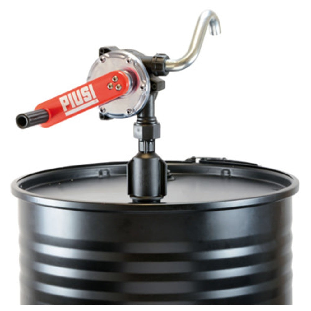 Piusi Stainless Steel Rotary Hand Fuel Pump - 380ml/rev